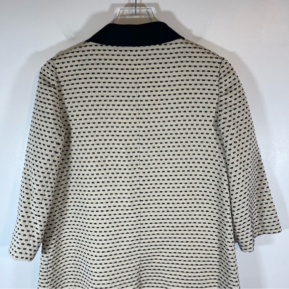 NWT axara paris Cream & black Jacket midi button snap size French 38/US Medium - Picture 10 of 12